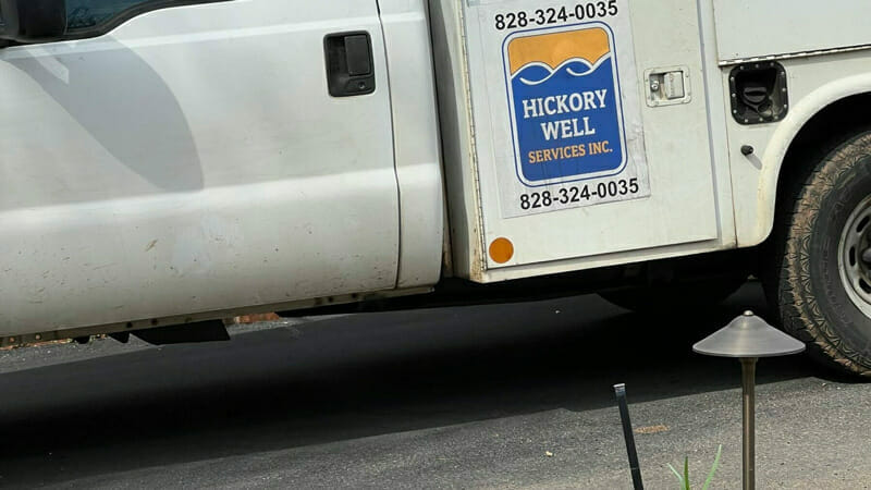 Hickory Well Service truck in Bethleham NC